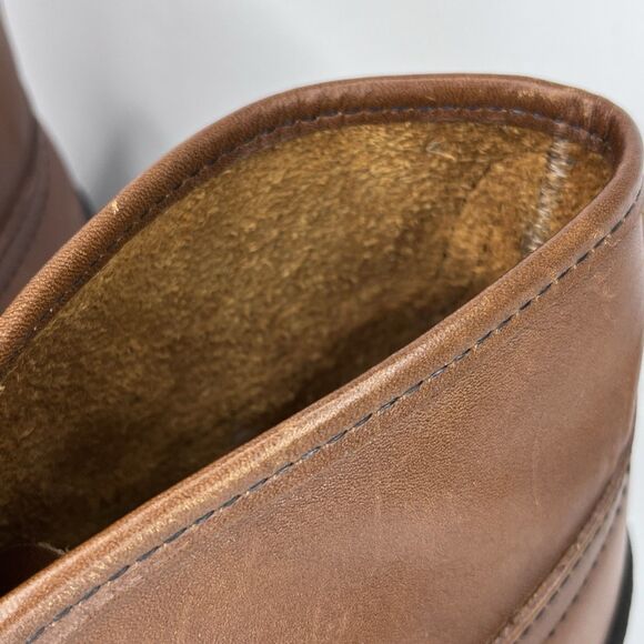 Original Bates Floaters Brown Leather Lace Up Ankle Chukka Boots Men’s Size 10 - Picture 6 of 14